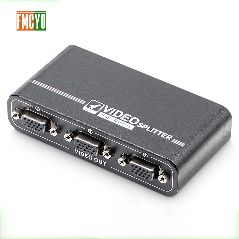 Сплиттер квм VGA 4 порта USB 2 0 сплиттер 1440P SVGA коммутатор коробка для клавиатуры мышь