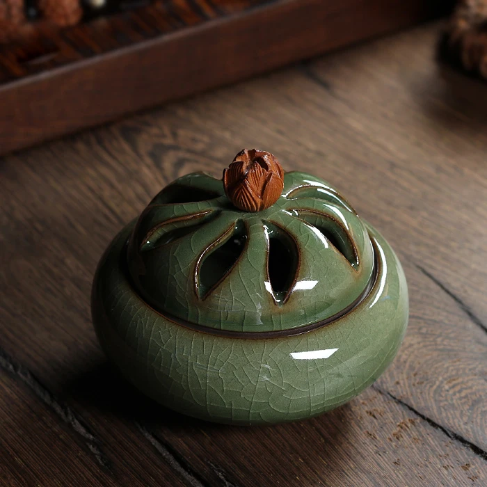 Новое поступление буддистская курильница WIZAMONY Longquan Celadon из сплава для благовоний