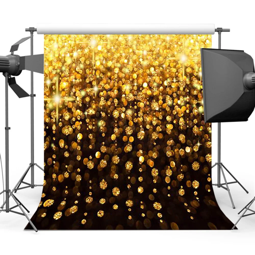

Golden Glitter Curtains Backdrops for Photography Wedding Background for Photo Studio Props HG-323