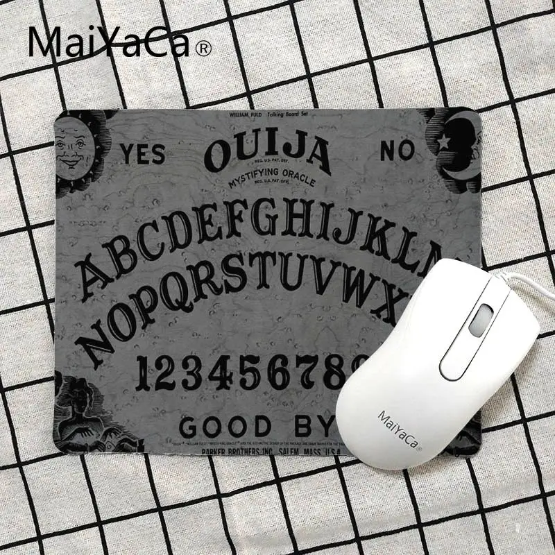 MaiYaCa высокое качество Ouija доска DIY дизайн игровой с узором коврик для мыши Размер для 18x22 см 25x29 см маленький коврик для мыши - Цвет: No Lock Edge25x29cm