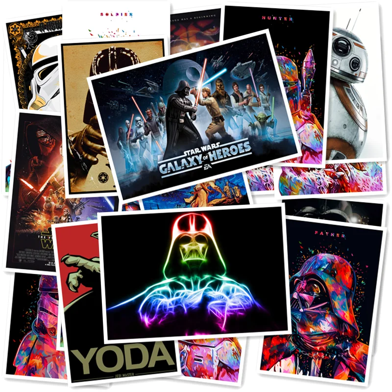 A1-1# Star Wars 20/шт ПВХ серия стикер домашний декор холодильник стиль стены путешествия чемодан детские игрушки Граффити стикер s