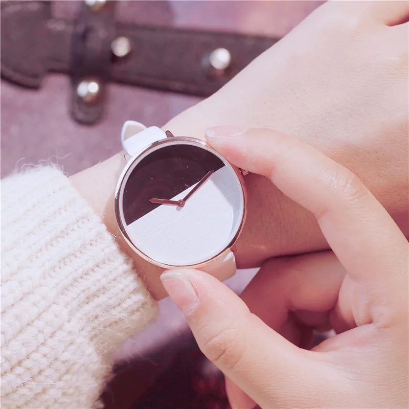 Luxury fashion splice design creative watch women 2018 high quality popular brand minimalist ladiess quartz wrist watches gifts | Наручные