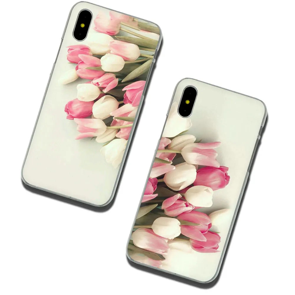 Laumas Тюльпан цветы силиконовый мягкий ТПУ чехол для телефона Apple iPhone XR XS Max X 8 7 6 S Plus