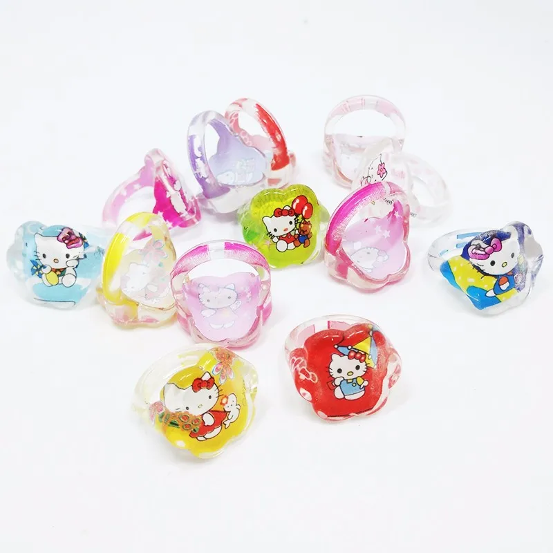 Бесплатная доставка 50 шт. высококачественные милые Мультяшные кольца для