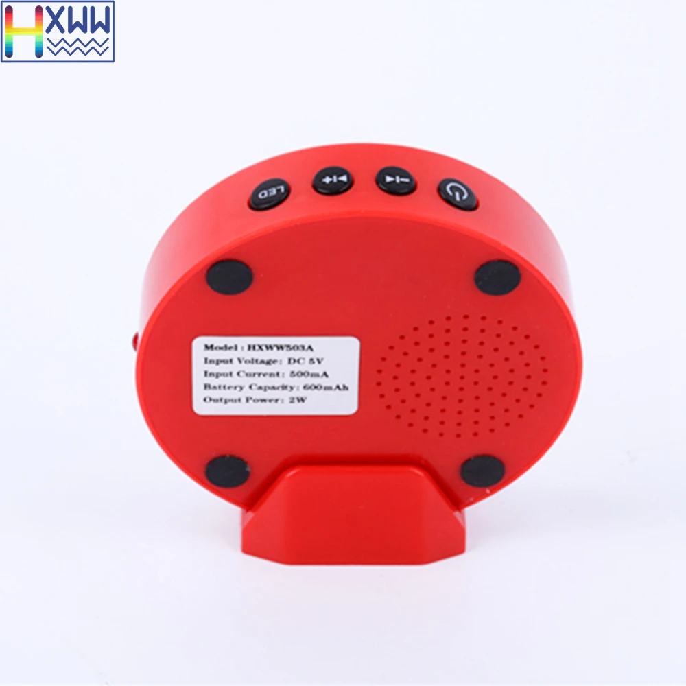 HXWW мини портативное зеркало Bluetooth динамик со светодиодной подсветкой и картой