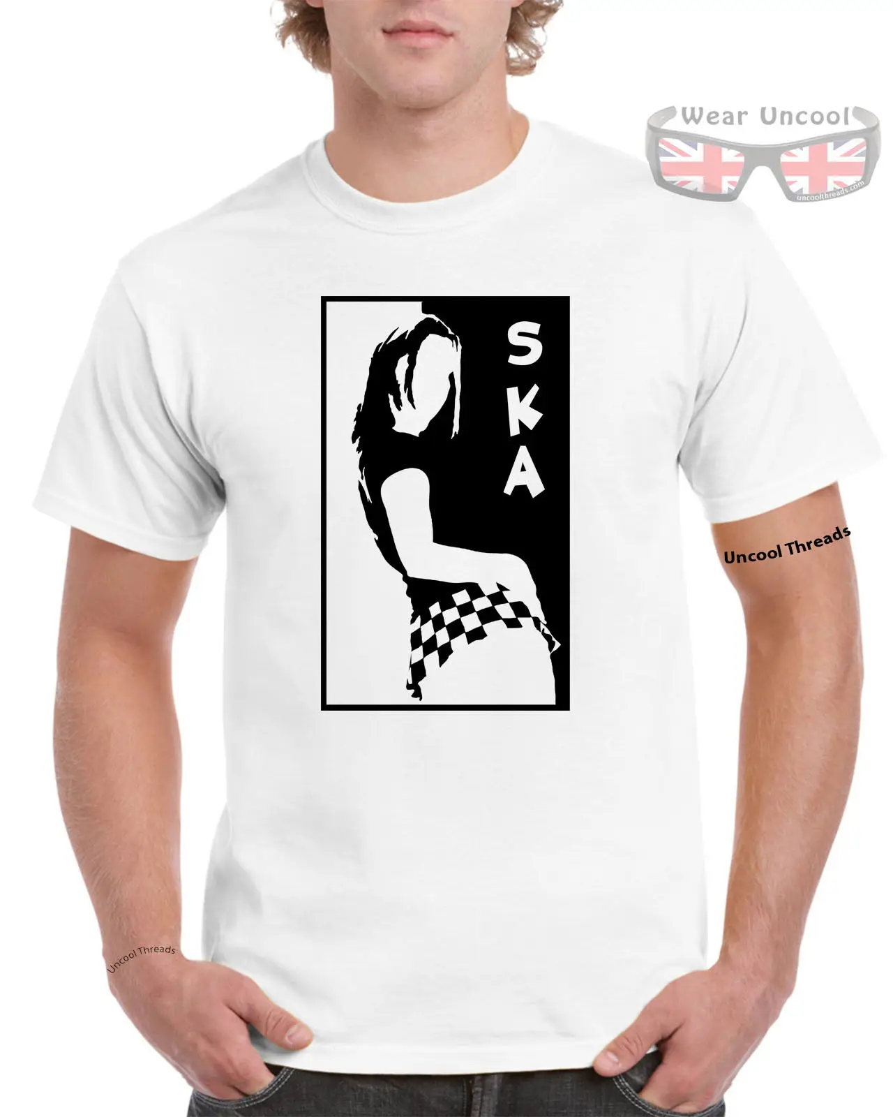 Сексуальная футболка SKA GIRL Mods Ska 2 тона регги душа музыка 60 70 90 крутая Повседневная