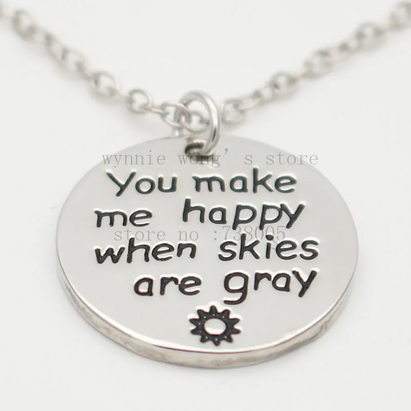 Новинка 2017 ювелирные изделия с ручной штамповкой ожерелье и брелок сделай меня