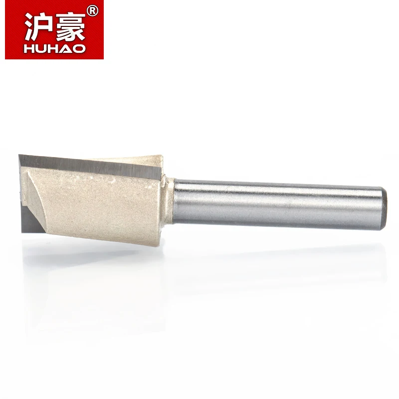 HUHAO 1pcs 1/4&quot Shank CNC Cleaning bottom router bit Woodworking Tools two Flute endmill bits for wood cutting tools | Инструменты