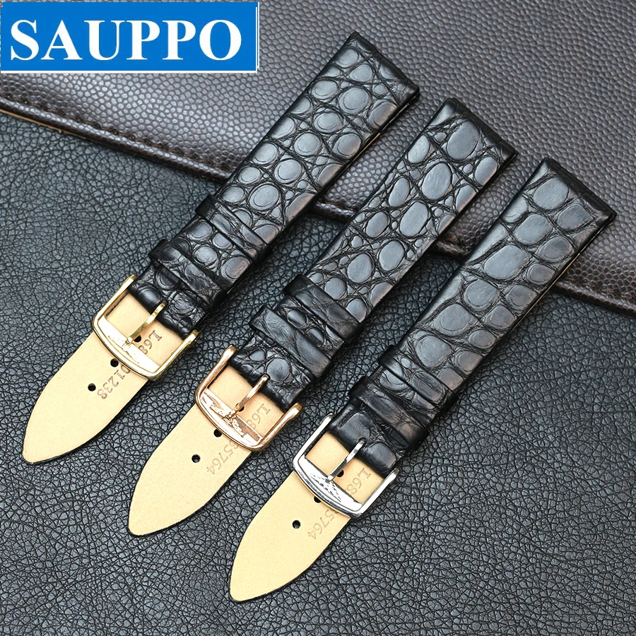SAUPPO из крокодиловой кожи Подходит для автоматические механические присутствие в