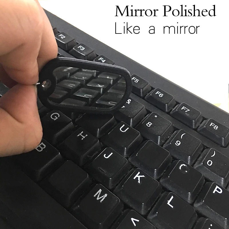 100% Stainless Steel Blank Dogtags For Men With Cover Necklaces &amp Pendants Military Tags Wholesale 10pcs | Украшения и