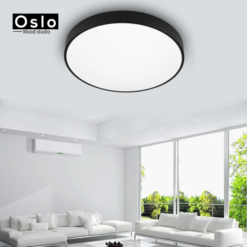 Oslo Wood 5 см ультра тонкие современные светодиодные потолочные лампы светильники с