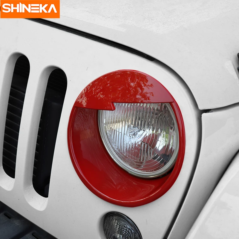 SHINEKA головной светильник крышка злой глаз фары решетка для Jeep Wrangler передние
