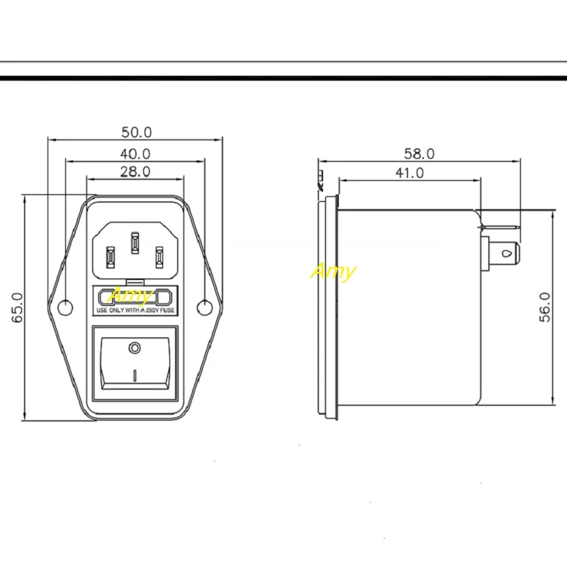 Мощность EMI фильтр CW2C 3A 6A 10A T очищающий AC 220 В однофазный