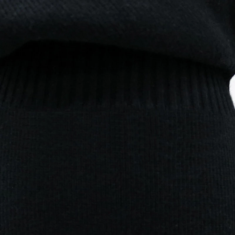 Knitted Dress Women Autumn Winter 2019 New Korean Long Sexy V-neck sweater women's long-sleeved bag hip bottoms WYT563 | Женская