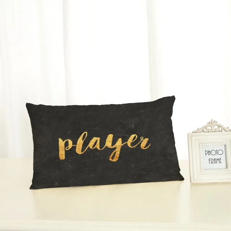 Personalized Text Cushion Covers Fashion Creativity Home decoration 30x50 Decorative Beige Linen Pillow Case | Дом и сад