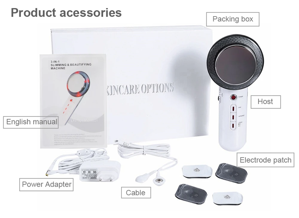 Антицеллюлитный массажер для лица Ultrasonido Lift Maigrir Papada Odchudzanie Slimmer Massage Visage Masseur Wrinkle Appareil Celulit