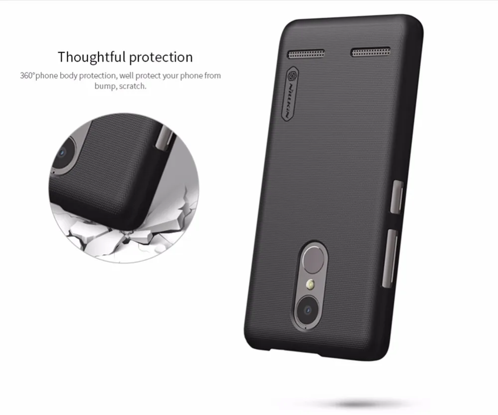 

Lenovo K6 Power Case Lenovo K6 Power Cover NILLKIN Super Frosted Shield Back Cover Lenovo K6 Power Case with Screen Protector