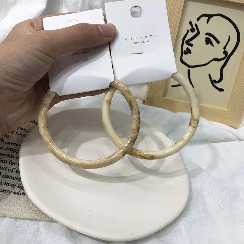 GWACC винтажные акриловые белые браслеты для женщин модные манжеты Шарм панк