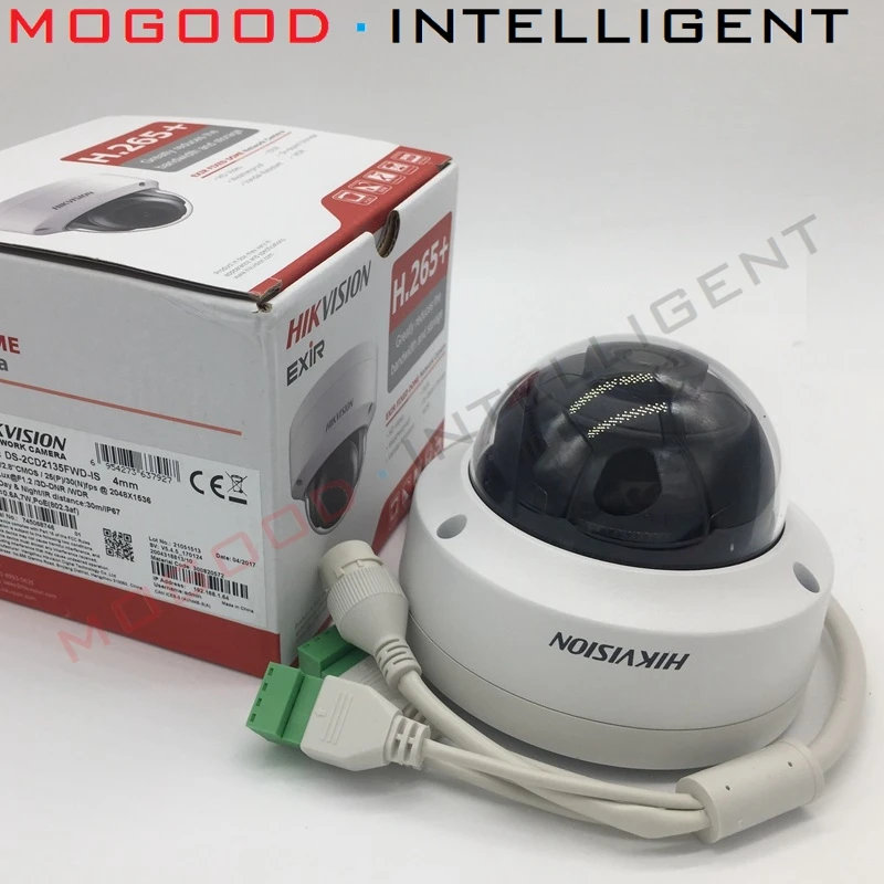 HIKVISION английская версия DS 2CD2155F IS 5 МП купольная IP камера PoE с поддержкой аудио EZVIZ P2P