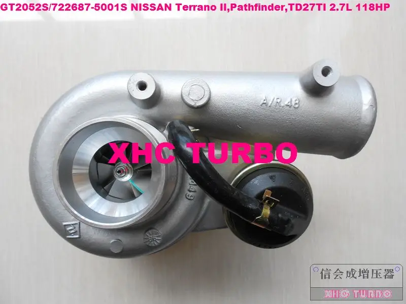 Новинка GT2052S 722687 5001S 14411 7F411 Турбокомпрессор для NISSAN Terrano II Pathfinder TD27TI 2.7L 118HP 01