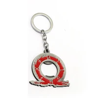 god of war 4 keychain olympus kratos key chain metal bottle opener key ring game jewelry chaveiro