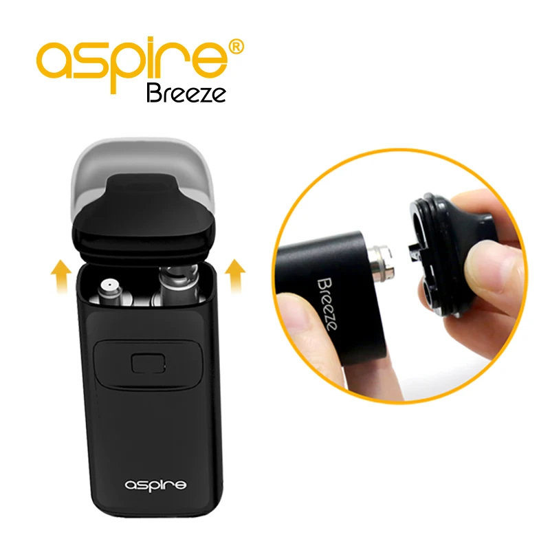 Оригинальная электронная сигарета Aspire Breeze все-в-одном AIO стартовый комплект 2 мл