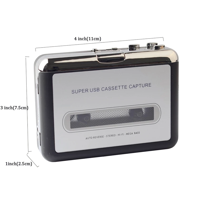 Кассетный плеер 10 шт./лот USB преобразователь кассеты в MP3 музыкальный Capture Audio