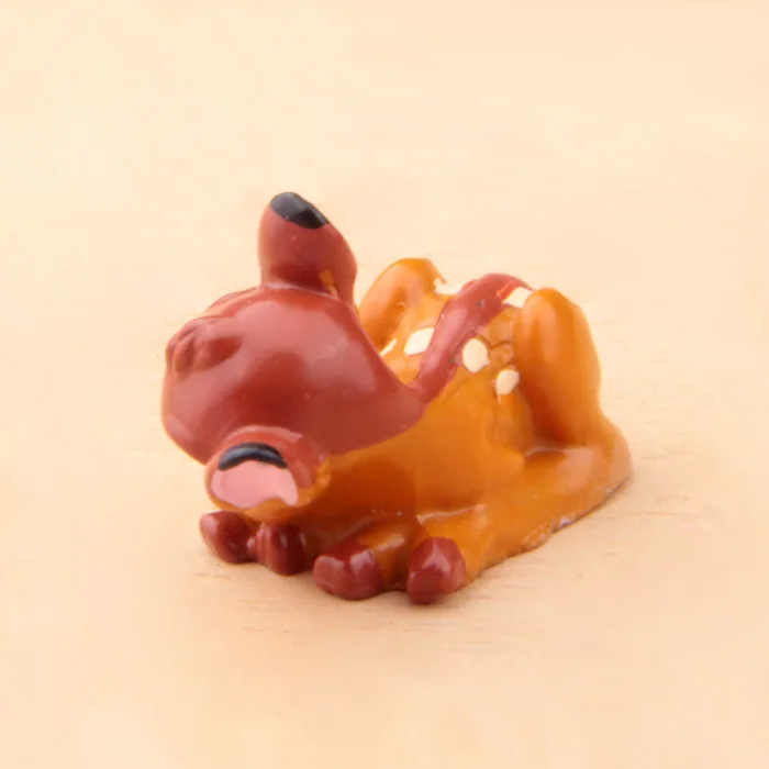 Мини 2 шт. олень фигурки мультфильм рисунок куклы и игрушки смолы ремесла модель