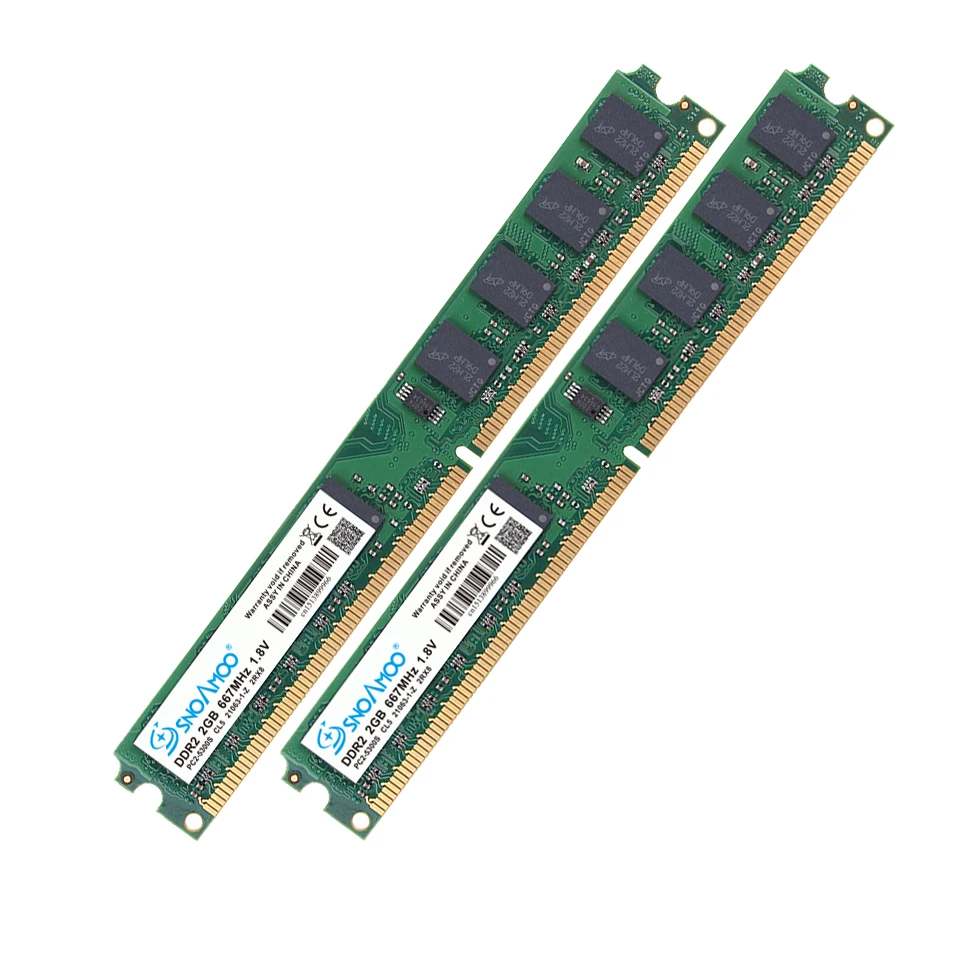 Оперативная память для настольного ПК SNOAMOO DDR2 2G RAM 667MHz 800MHz PC2 6400S 240 Pin 1 8 V DIMM