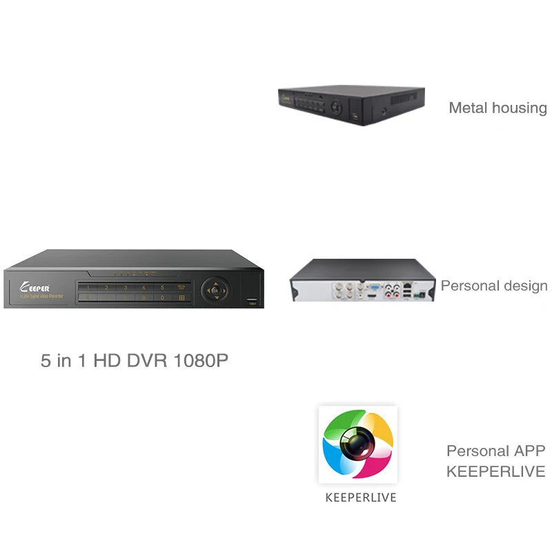Keeper 4CH 1080P DVR CCTV система 4PC SONY IMX323 AHD наружная водонепроницаемый Безопасность