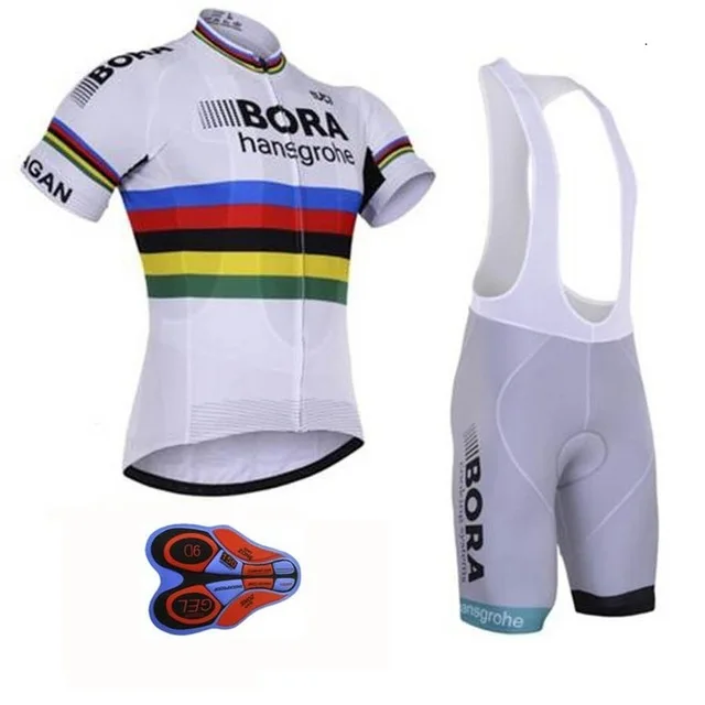 2018 Бора велосипед BIB/Шорты для женщин комплект короткий рукав верховой езды