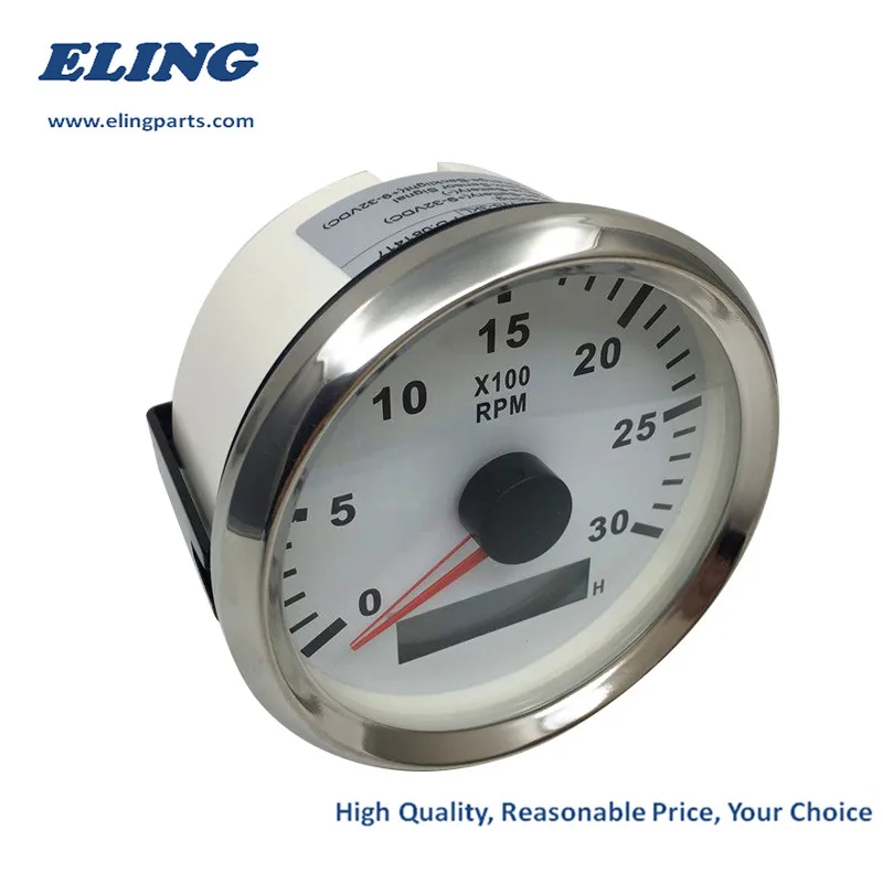 Новый Тахометр 3 8K RPM Счетчик оборотов с часовым счетчиком 85 мм бензиновый дизель