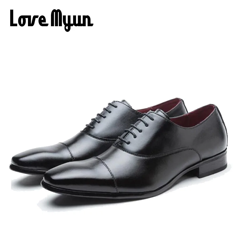 New fashion elegant oxford shoes Men leather italian formal dress office pointed toe Dress Business Party Shoes WW-32Z | Обувь