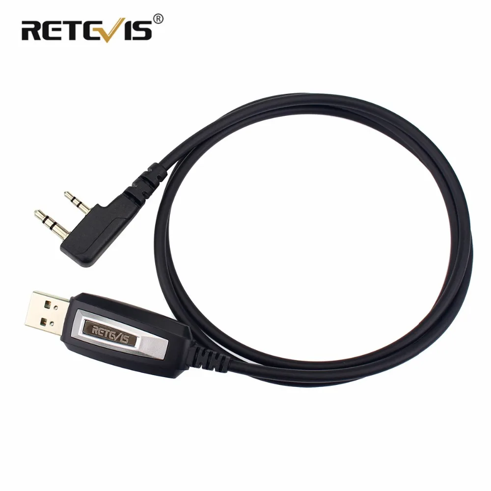 Usb кабель Retevis для программирования 2 Pin рация аксессуары Kenwood TYT Baofeng UV5R RT5R Handy cb