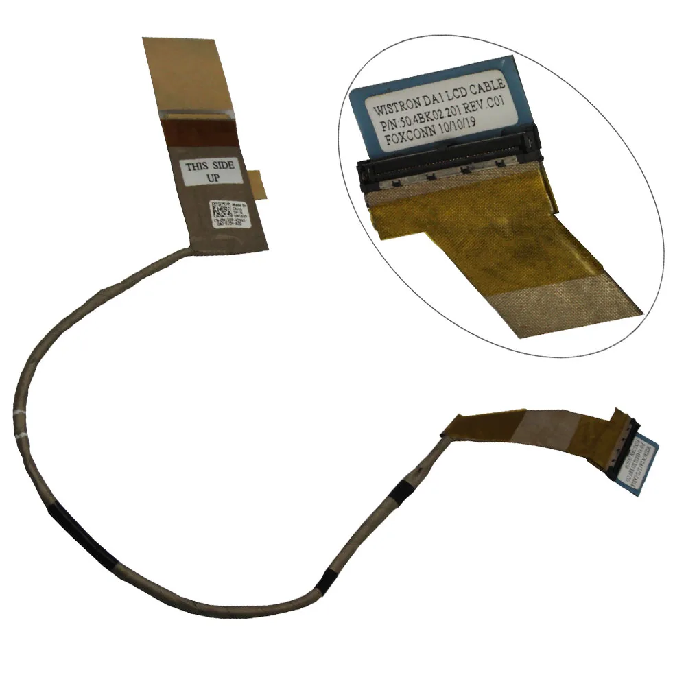 Абсолютно Новый ЖК-дисплей кабель для экрана/дисплея Dell Inspiron 1440 M158P 14 &quot50.4BK02.201