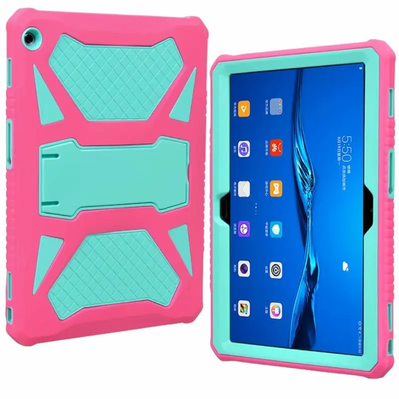 Для huawei MediaPad T5 10 AGS2-W09/L09/L03/W19 10," ПК Жесткий чехол-накладка для huawei почтовый ящик 5 Heavy повышенной прочности с протекторным рисунком+ подставка для ручек