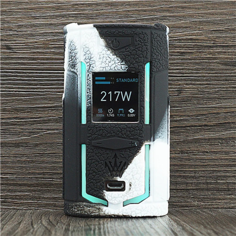 2 шт. текстура чехол скин для VOOPOO X217 217 (Ш) x древесные TC Box Mod Защитный Силиконовый