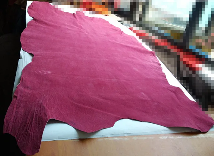 

rosered Genuine pig split leather material wholepiece