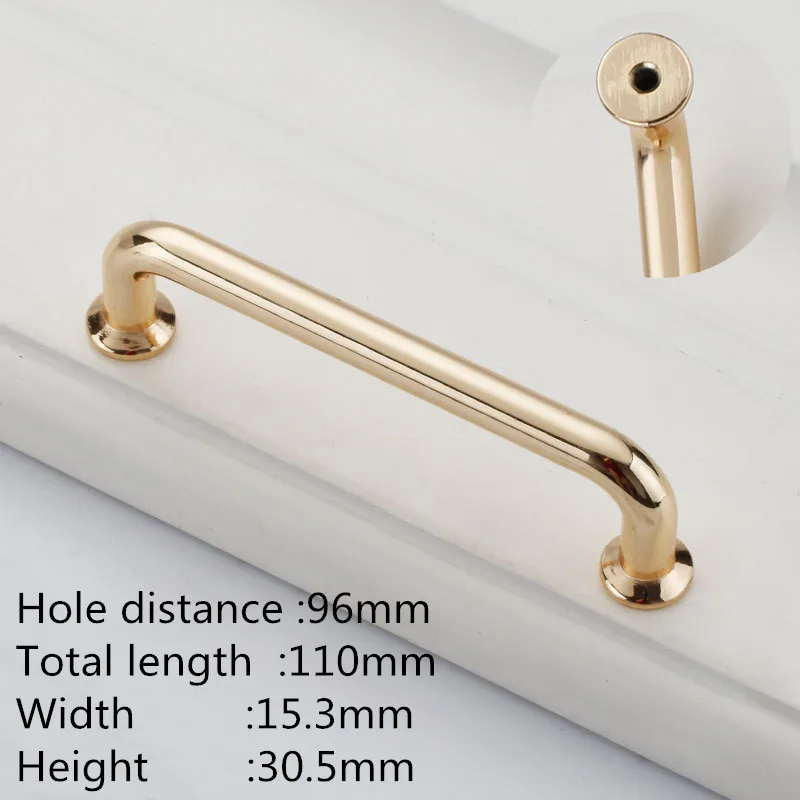 gold 96mm KK& FING Европейский цинковый сплав Медный матовый шкаф ручки и ручки кухонный шкаф дверные ручки для гардероба мебельная фурнитура - Цвет: gold 96mm