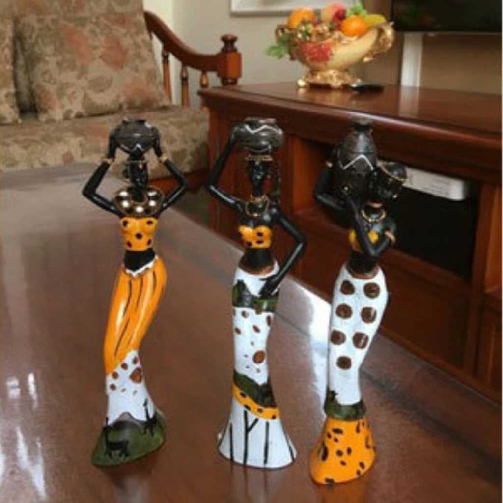 Столешница из смолы африканская скульптура яркий цвет крашеный центральный