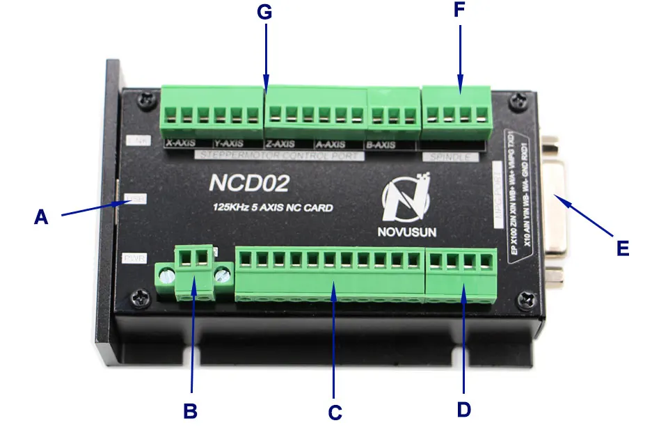 NCH02 3 оси USB ЧПУ система управления движением Ось управления Лер доска NCH02