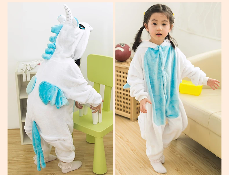Горячий фланели единорог Pijama мультфильм косплей взрослый мужской домашняя
