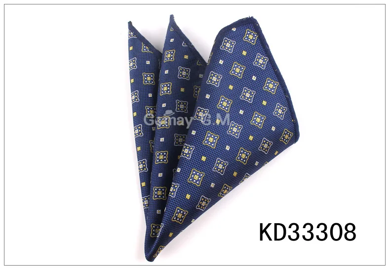 KD33308 Пейсли Карманный квадратный цветочный платок для костюмов 25 см* 25 см Hankies для мужчин и женщин Брендовые костюмы карманные мужские платки - Цвет: KD33308