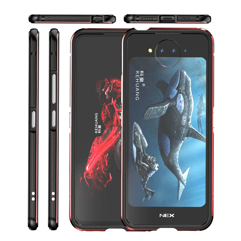 2 шт. Роскошный Алюминиевый металлический бампер рамка для Vivo Nex двойной экран