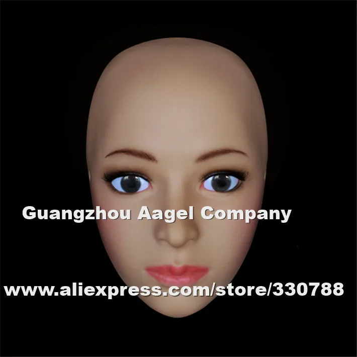 [H-10] Top quality human face mask movie costumes props realistic silicone masquerade masks female crossdresser | Дом и сад