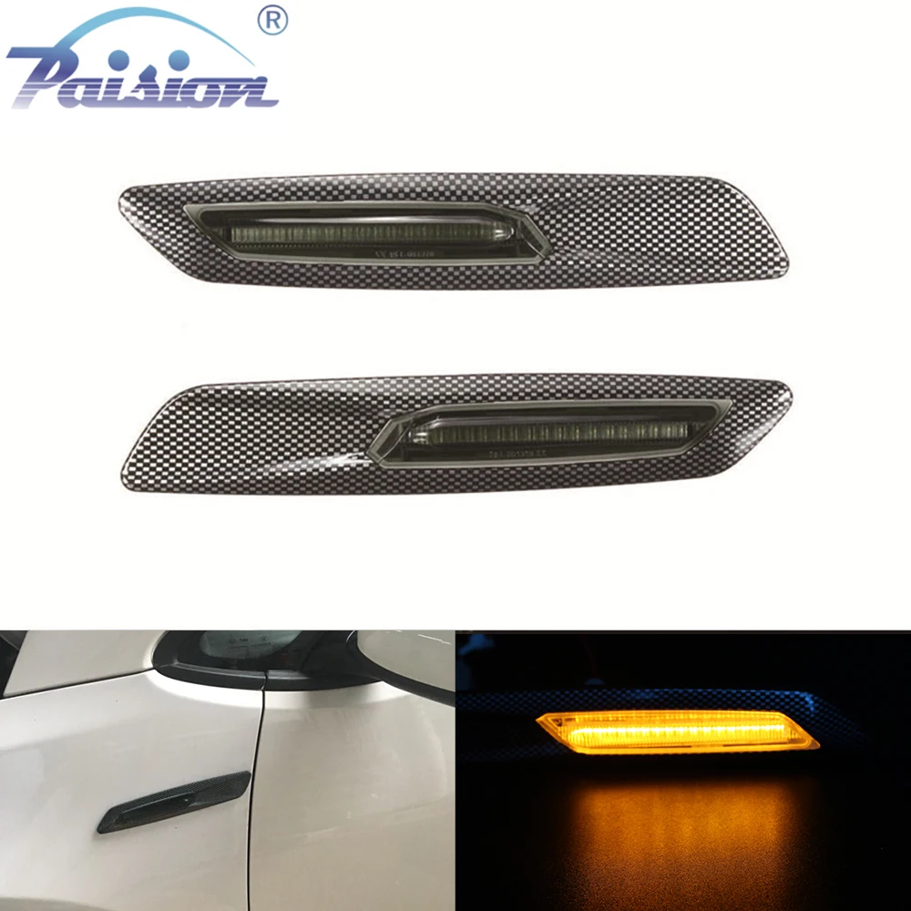 2Pca янтарный свет LED КРЫЛО боковой габаритный фонарь сигнальная лампа поворота