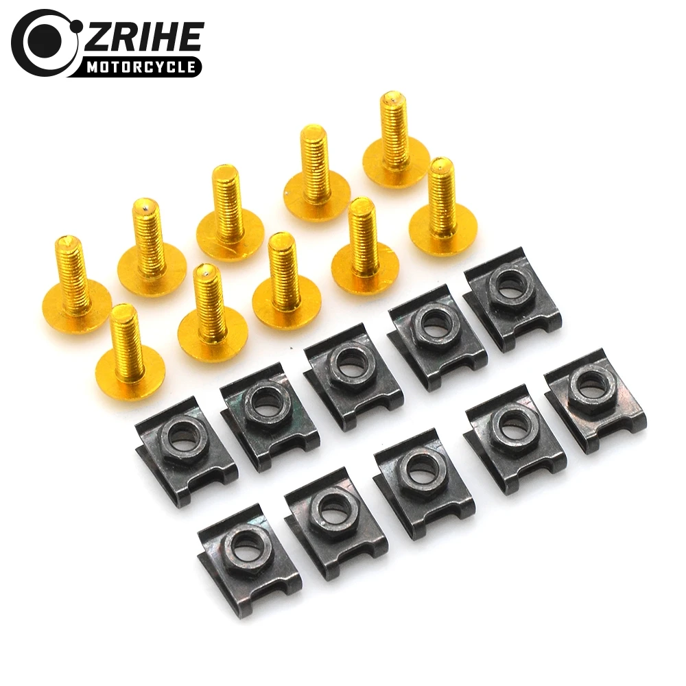 10 шт. Комплект болтов для мотоциклов винты крепежные зажимы пружинная Гайка BMW F800