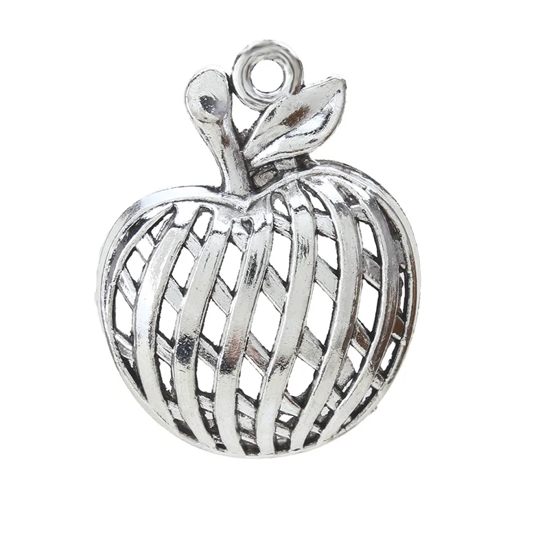 Out of stock 5pcs/lot 29*38mm Charm Silver Apple Shape Bracelet Necklace Jewelry Accessories Pendant | Украшения и аксессуары
