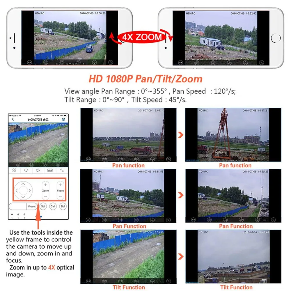 Ip-камера купольная 5 МП 1080P HD 4-кратный зум | Безопасность и защита