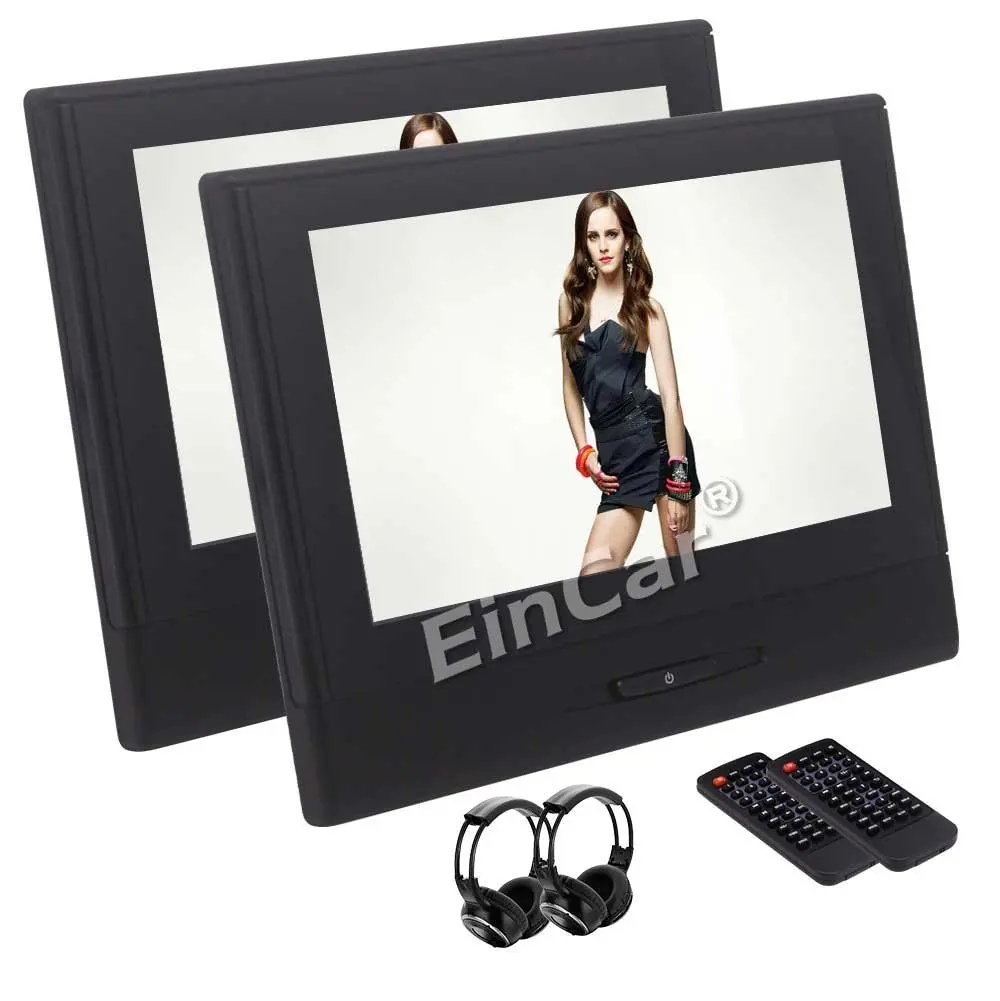 Пара подголовников для автомобиля 8 дюймов двойной dvd плеер Поддержка USB SD MP3 MP4 1080P